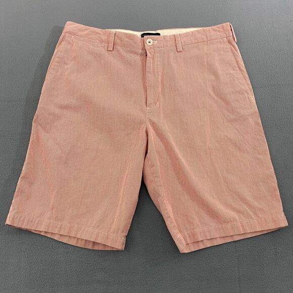 Banana Republic Other - Banana Republic Shorts Mens Size 38 Pin Stripe Flat Front Cotton 11" Inseam